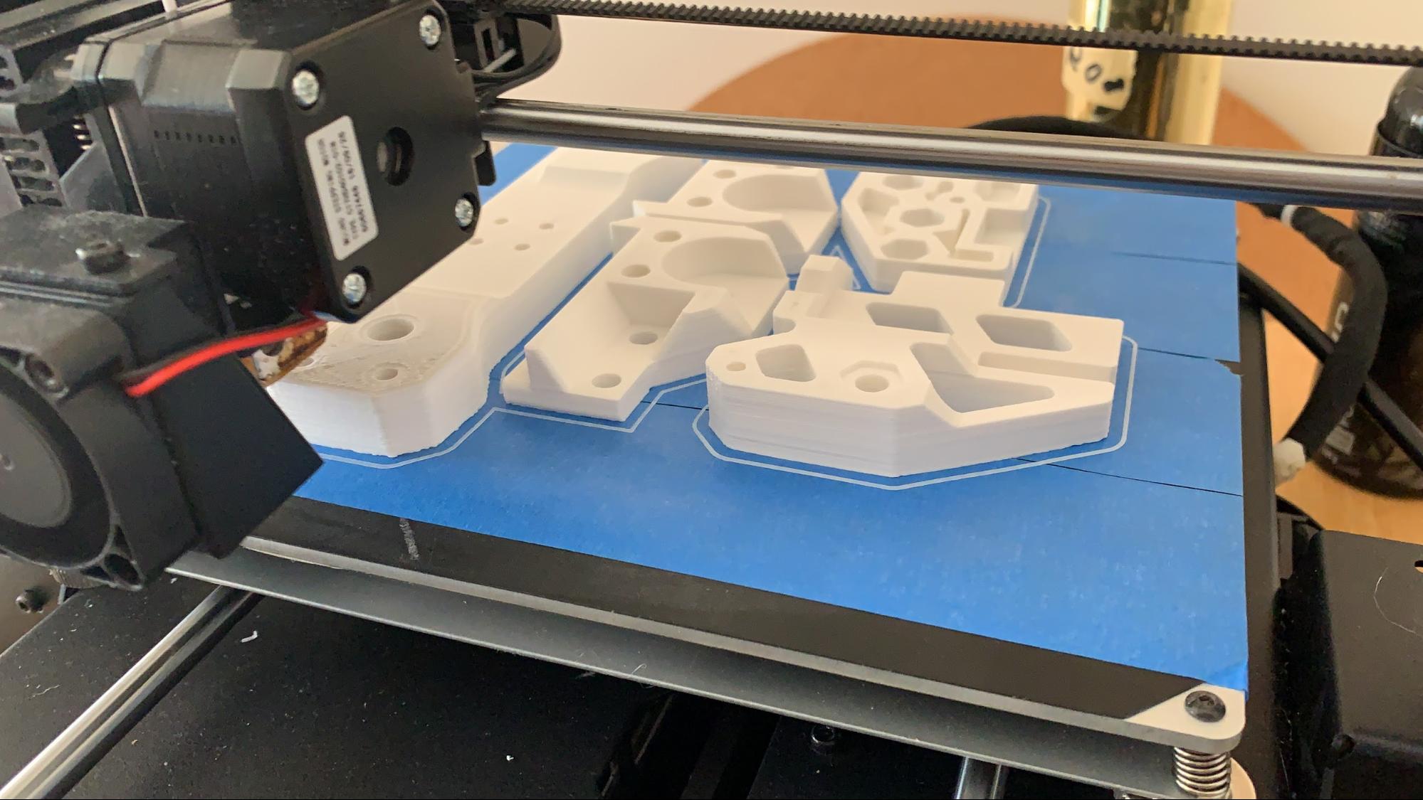 A multipart assembly 3D printing