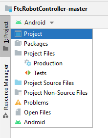 Change to project view